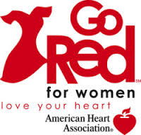 go red for heart health logo