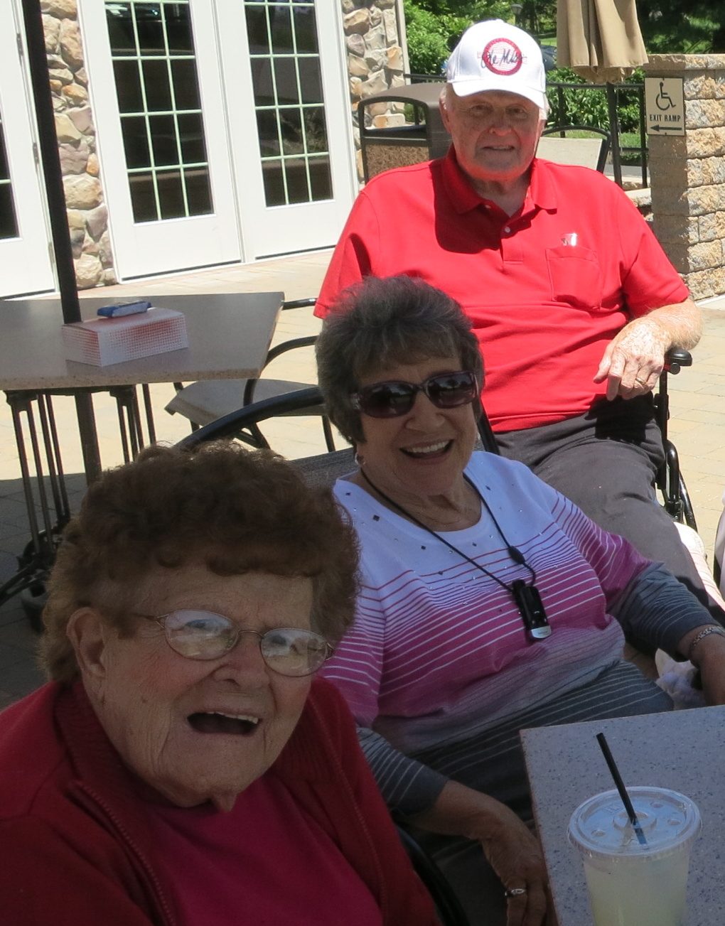 residents at golf event