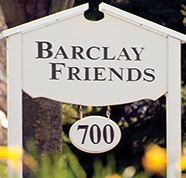 barclay friends street sign