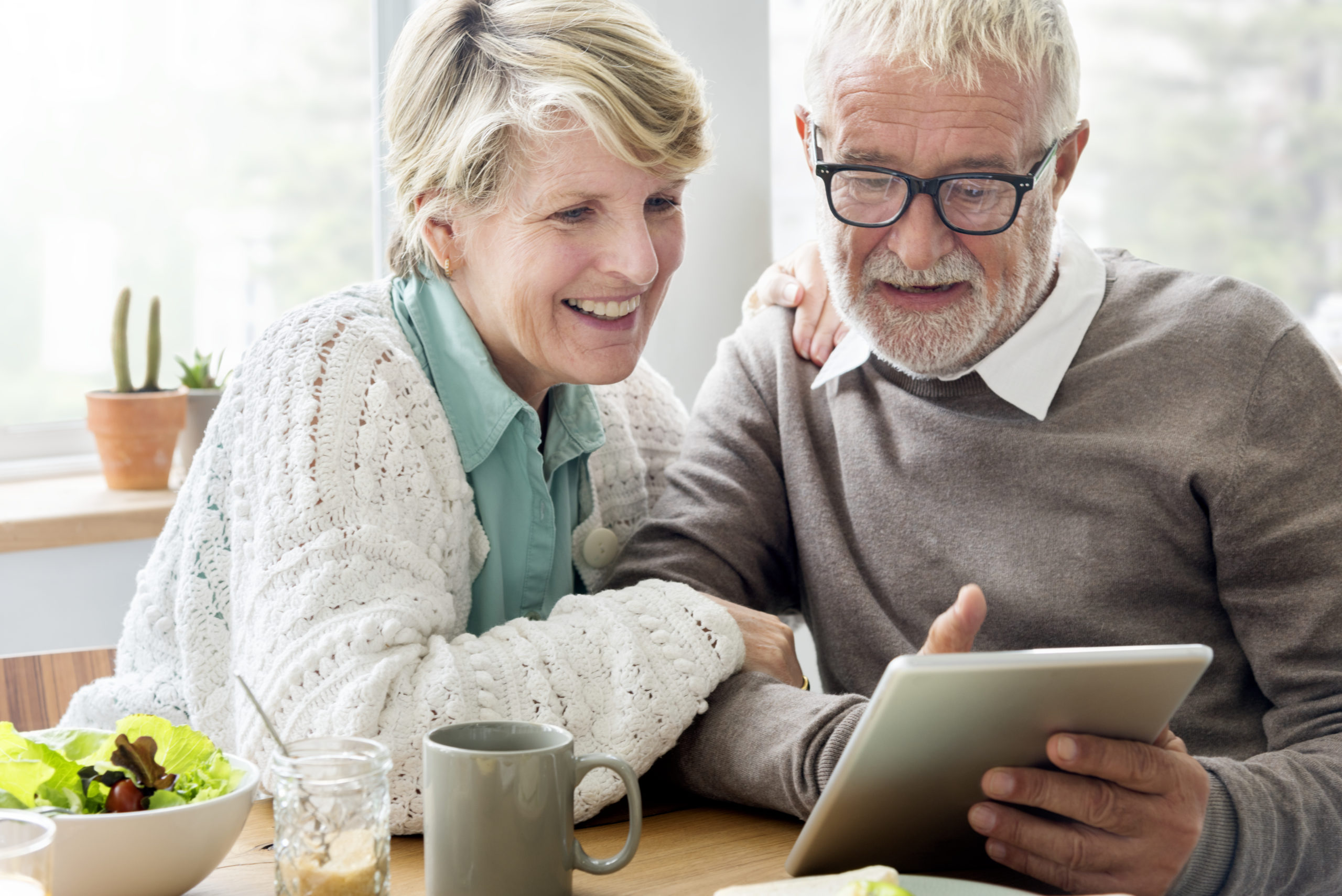 Senior Couple with tablet