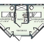 Cotter shared suite floor plan