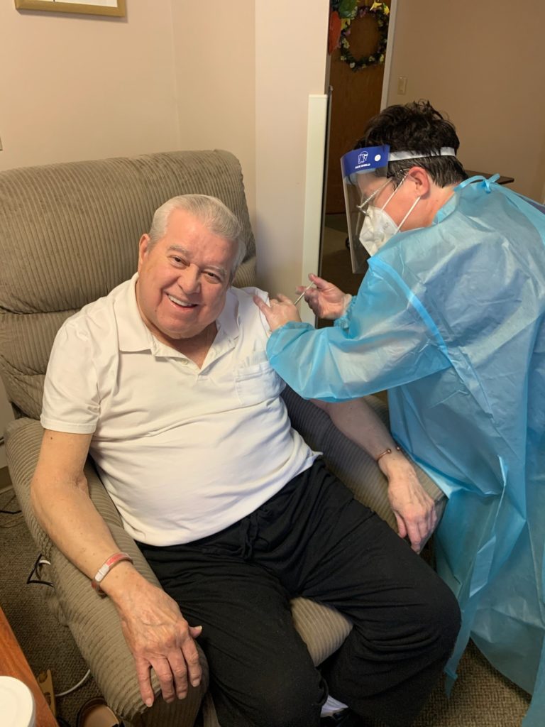BF resident receives vaccine